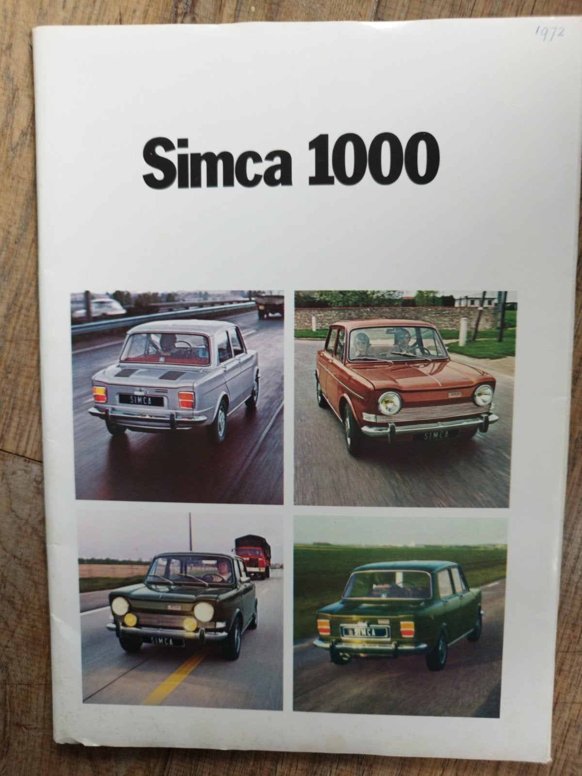 Simca / Chrysler persmap met 8 brochures uit 1972, Boeken, Ophalen of Verzenden, Zo goed als nieuw, Simca