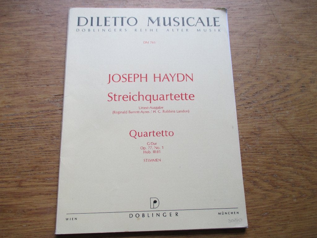 HAYDN -STREICHQUARTETTE OP77.NO.1, Gebruikt, Klassiek, Ophalen of Verzenden, Viool of Altviool