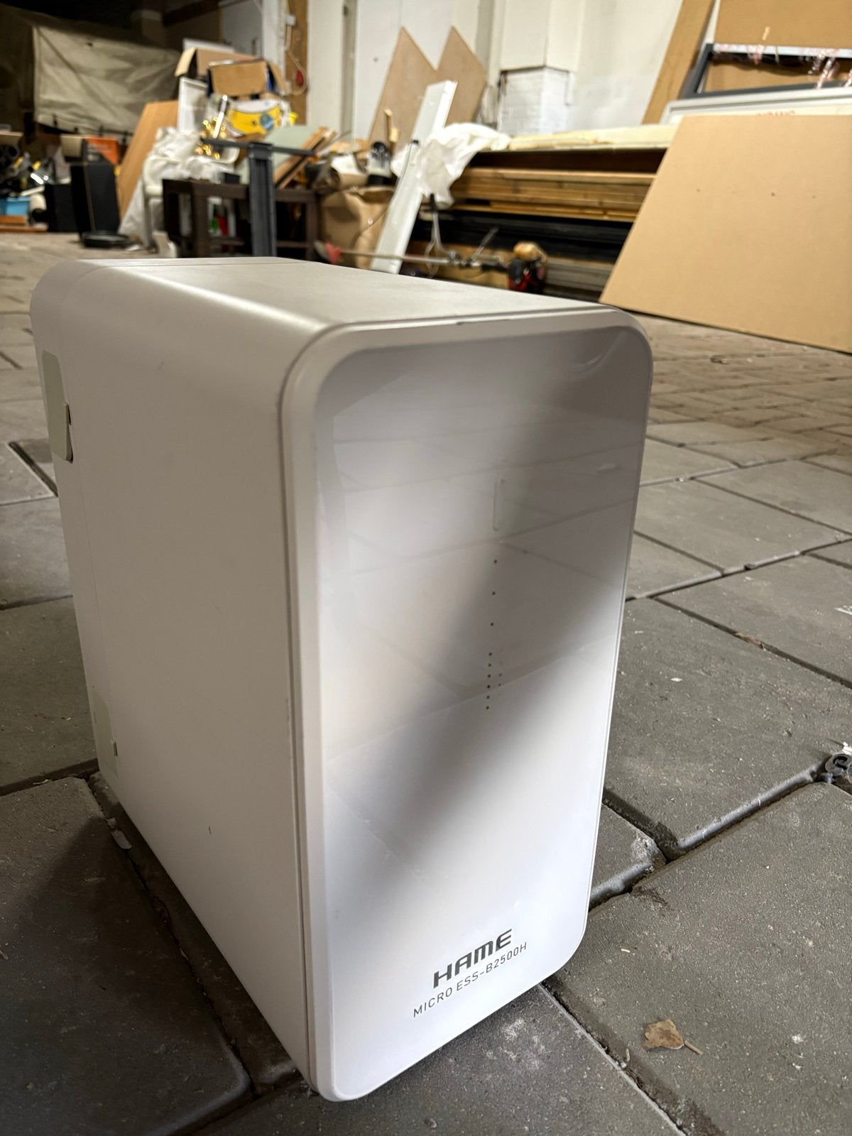 Zonnepanelen opslag box met micro-omvormer en kabel, Doe-het-zelf en Verbouw, Elektra en Kabels, Ophalen, Gebruikt