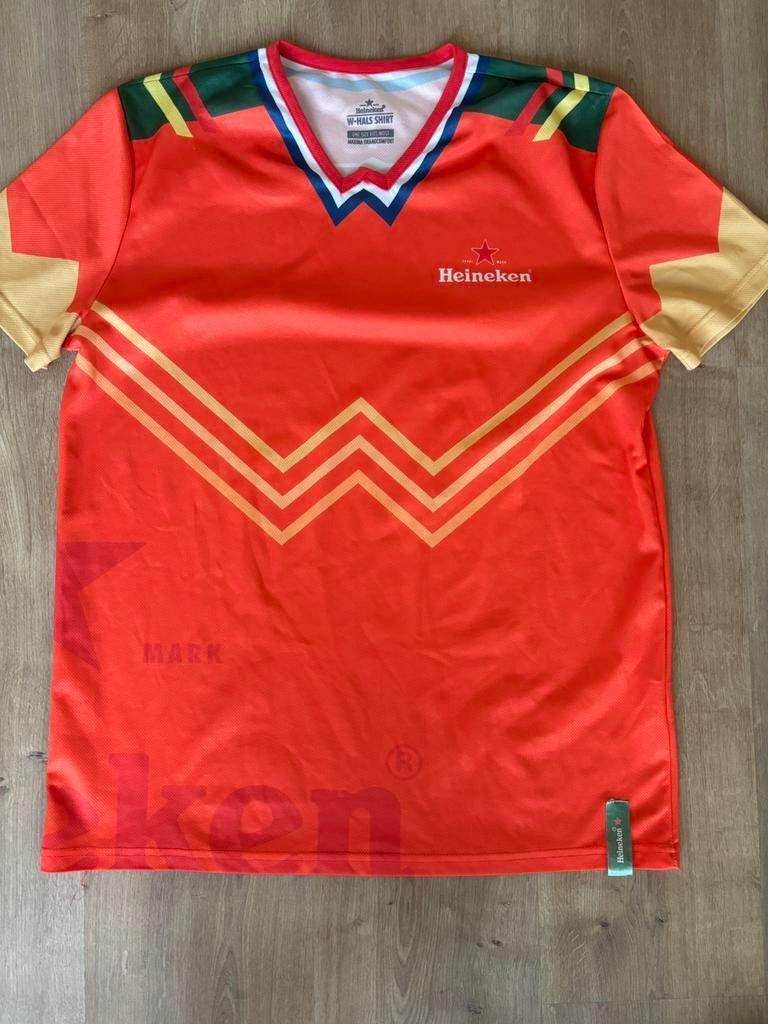 Oranje heren t shirt maat L, Ophalen of Verzenden, Zo goed als nieuw, Shirt