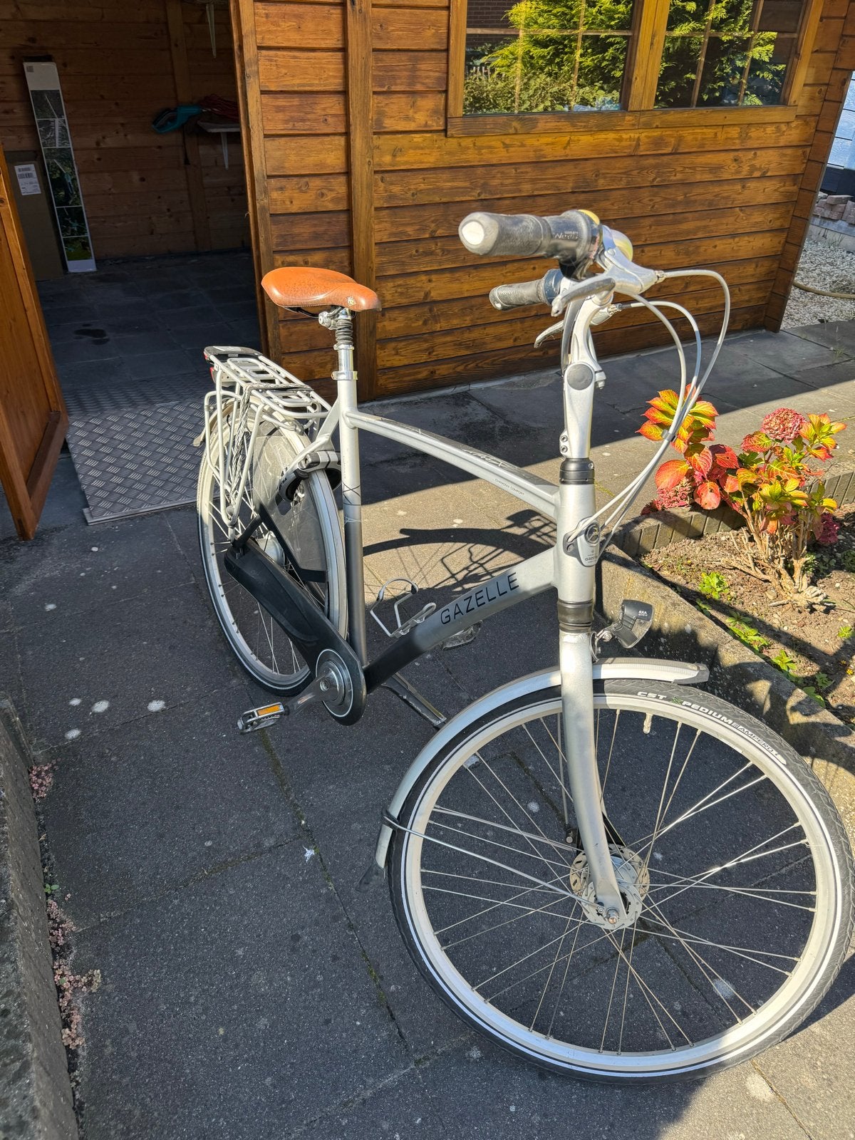 Gazelle herenfiets - frame maat 61, Fietsen en Brommers, Ophalen, Gebruikt, Velgrem, Versnellingen