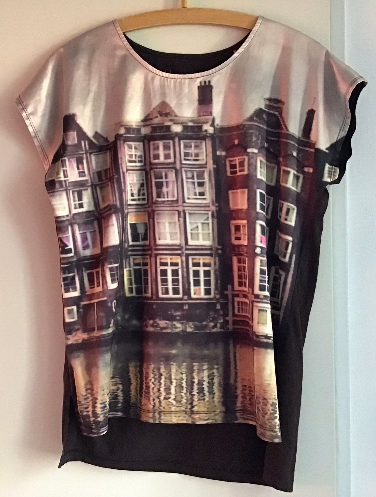 Top ‘Amsterdamse gracht’, My Best Jeans, maat L, Kleding | Dames, Maat 42/44 (L), Ophalen of Verzenden, Zonder mouw, Gedragen