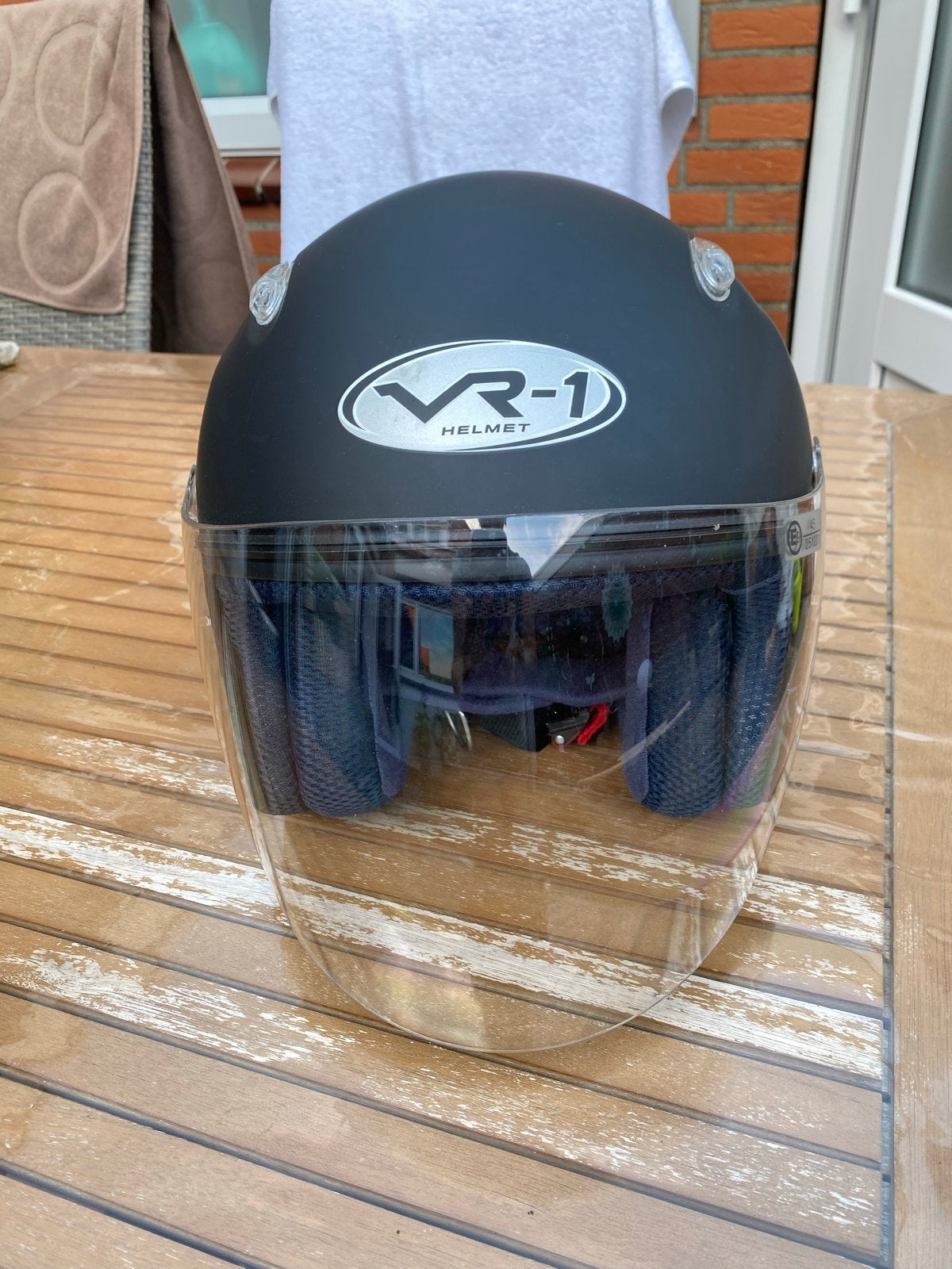 Scooter helm VR-1 mat zwart maat S, Ophalen of Verzenden, Gebruikt, Small