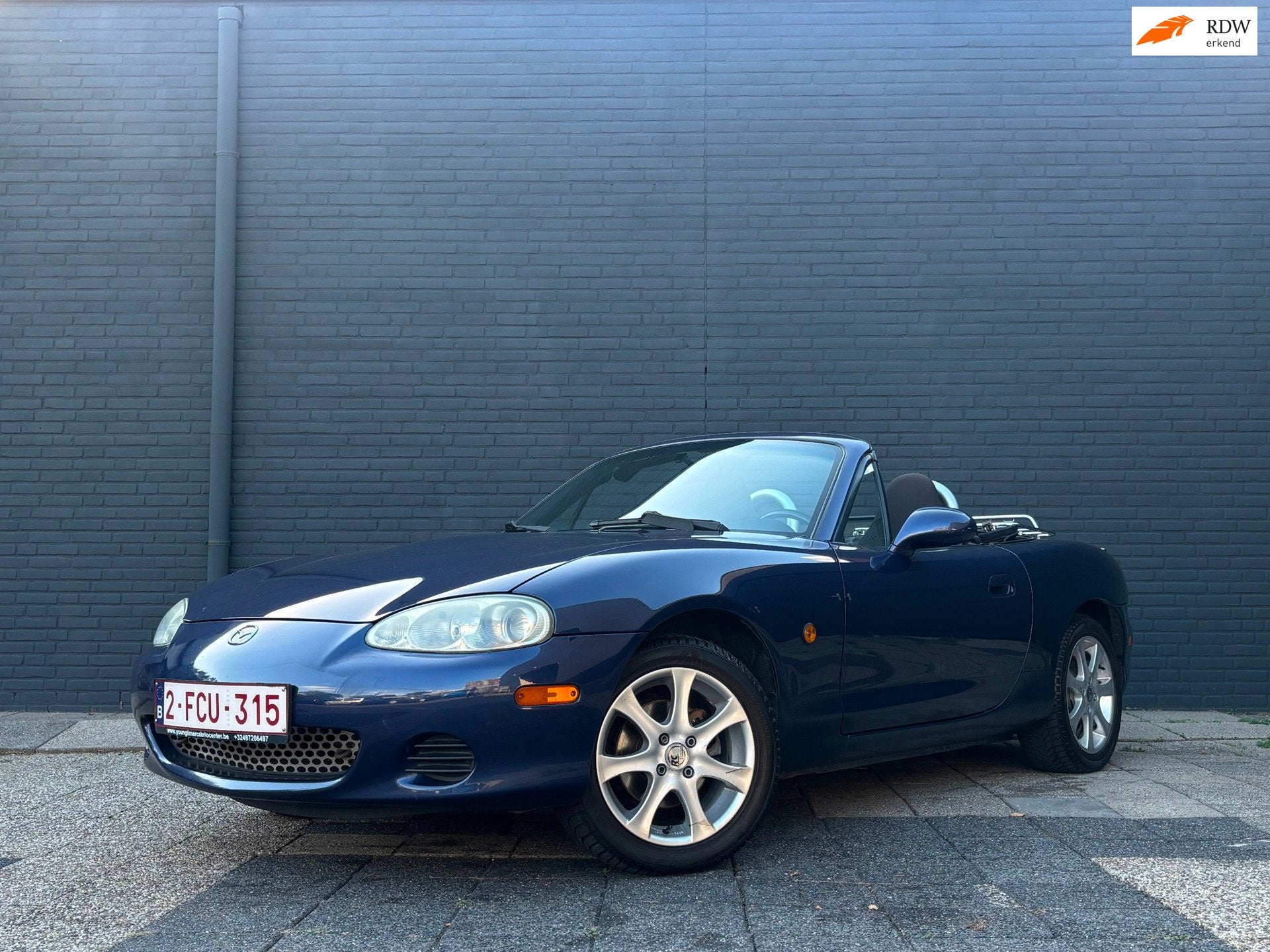 Mazda MX-5 NBFL 1.6i HardTop & SoftTop | Nette Auto, Auto's, Stof, Gebruikt, Zwart, Cabriolet