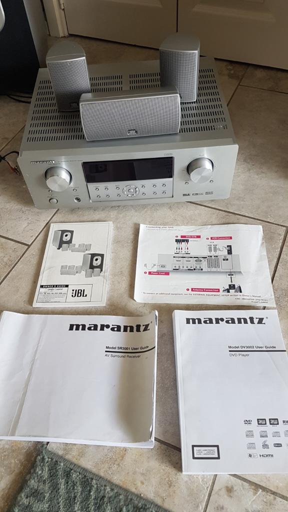 Marantz SR3001 AV Receiver met JBL 2.1 Luidsprekersysteem, Audio, Tv en Foto, Home Cinema-sets, Ophalen of Verzenden, Gebruikt