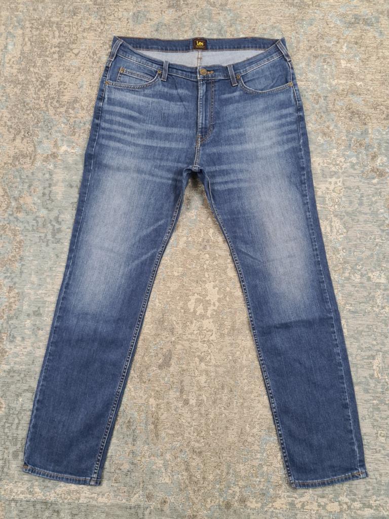 Lee RIDER W36 L32 Slim STRETCH Bronno3632 Blauw, Kleding | Heren, W36 - W38 (confectie 52/54), Blauw, Levi Strauss Nederland, Ophalen of Verzenden