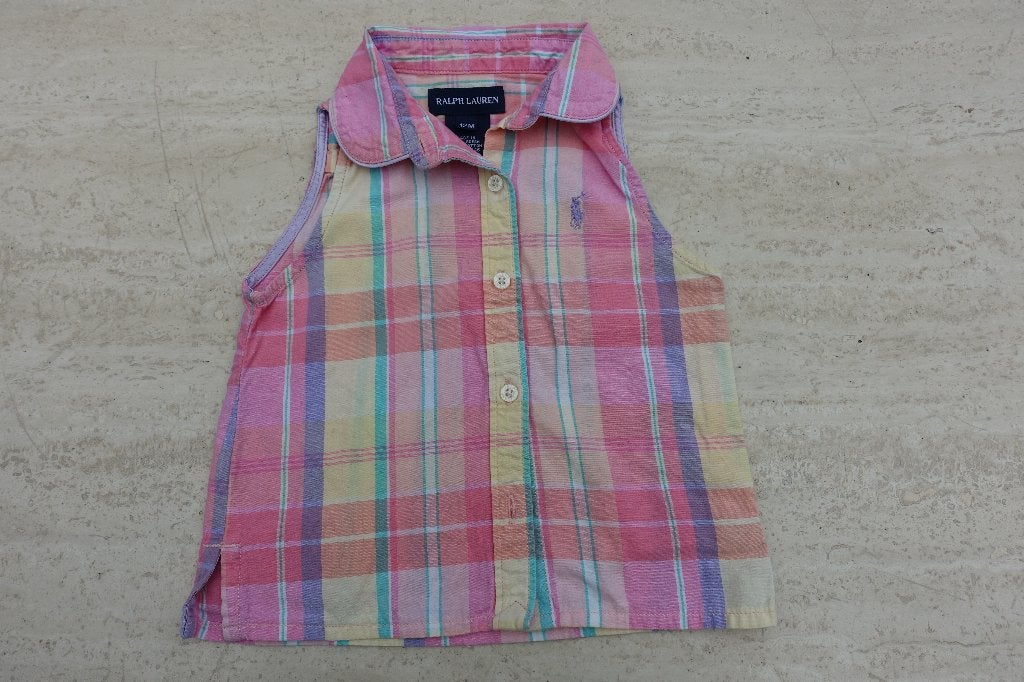 Ralph Lauren blouse.   12  maanden, Kinderen en Baby's, Babykleding | Maat 80, Meisje, Ophalen of Verzenden, Zo goed als nieuw