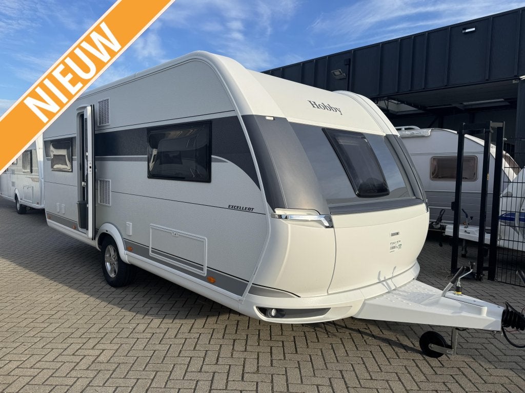 Hobby Excellent 560 CFE Huisshow 15 t/m25 oktober, Caravans en Kamperen, Serviceluik, Rondzit, Hobby, Bedrijf