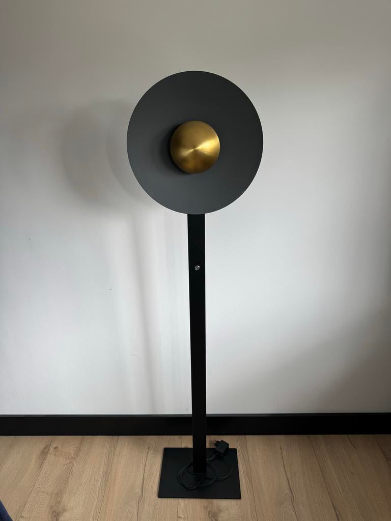 Moderne Calex Vloerlamp en Tafellampen met Gouden Bol, Ophalen, Zo goed als nieuw, 150 tot 200 cm