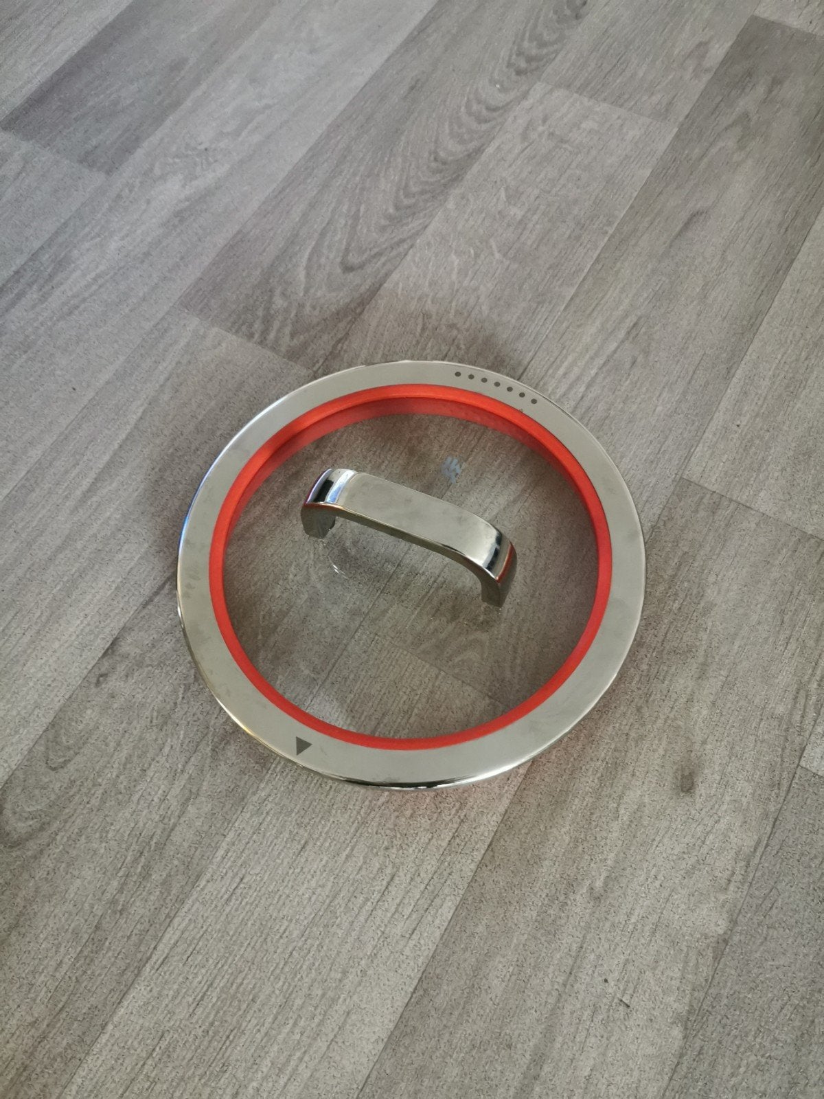 WMF Glazen Pandeksel met Siliconen Rand - Rood, Ophalen of Verzenden, Rood, Overige merken, Glas