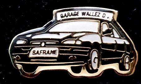 Renault Safrane- Garage Wallez D. pin, Verzenden, Nieuw, Transport, Speldje of Pin