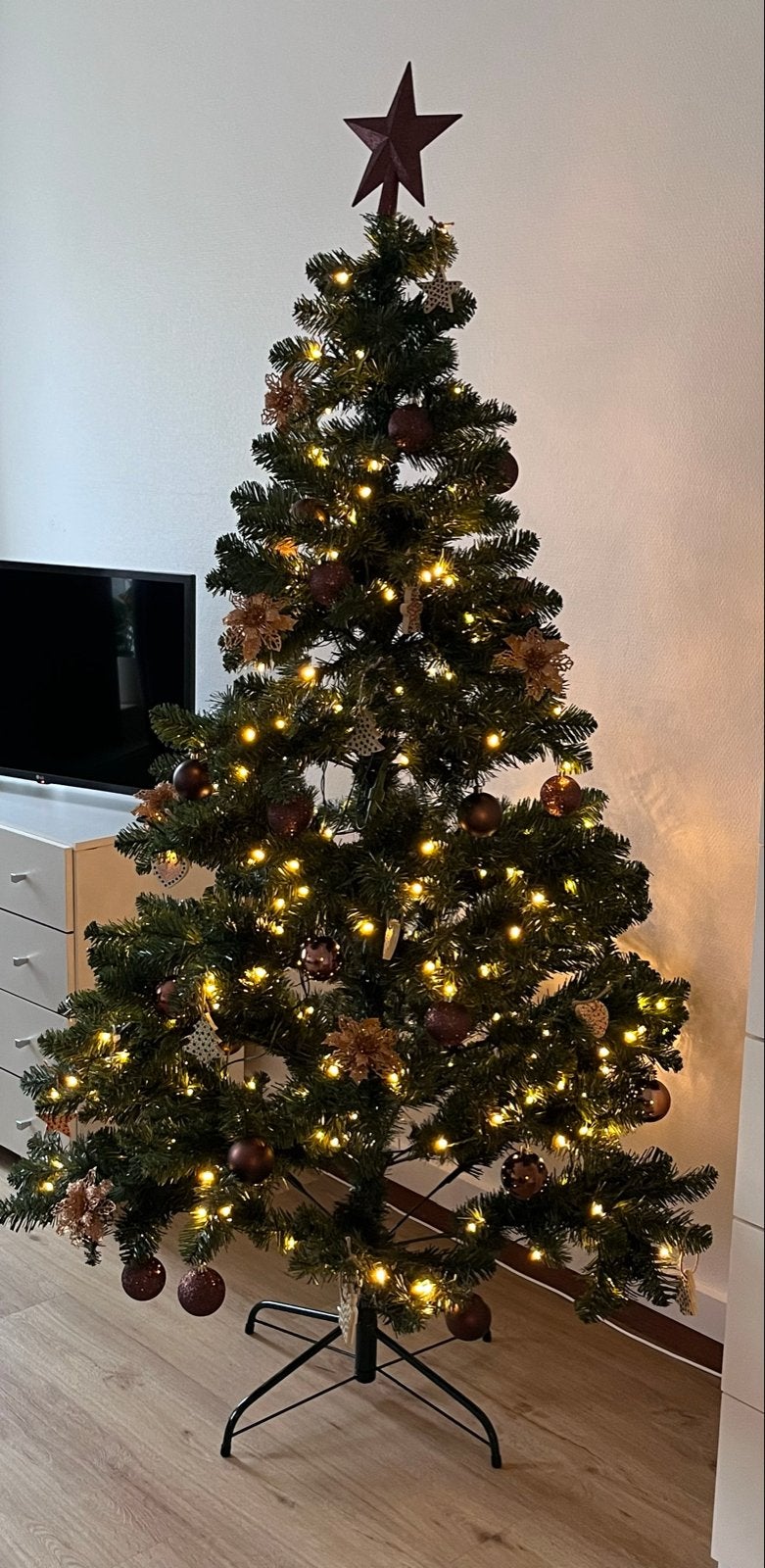 Kunst kerstboom, Ophalen