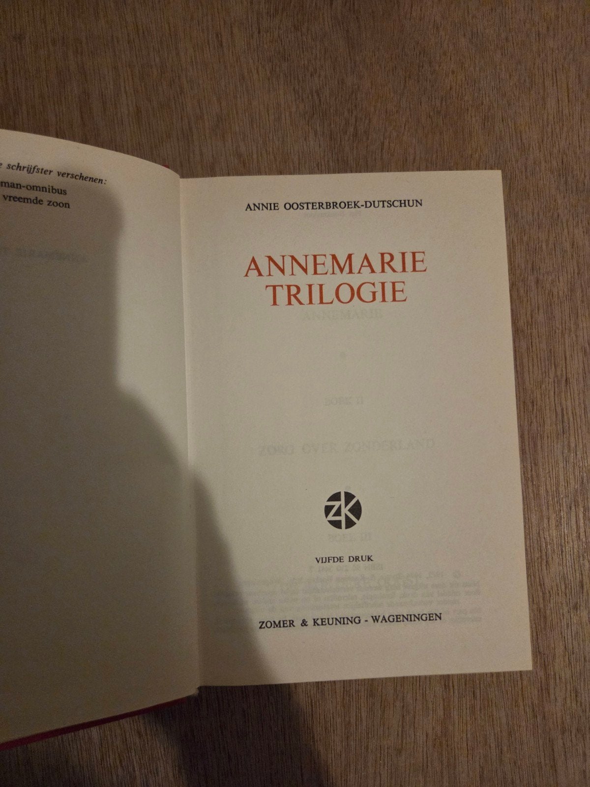 Annie Oosterbroek-Dutschun - Annemarie

trilogie, Ophalen of Verzenden, Gelezen, Annie Oosterbroek-Dutschun