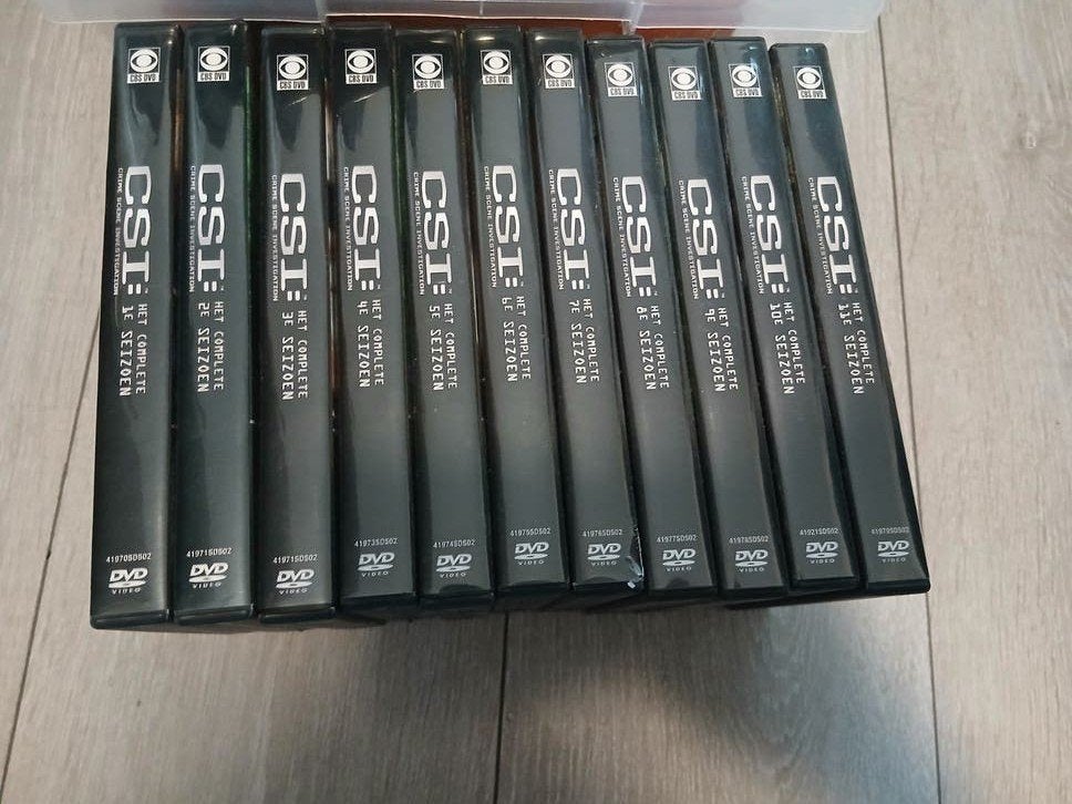 CSI: Crime Scene Investigation - Complete Seizoenen DVD Box, Gebruikt, Ophalen of Verzenden, Inclusief doosje, Vanaf 12 jaar