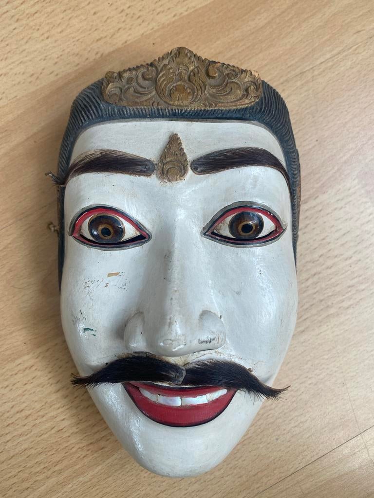 Balinese Koningsmasker - Handgesneden Houten Masker, Ophalen