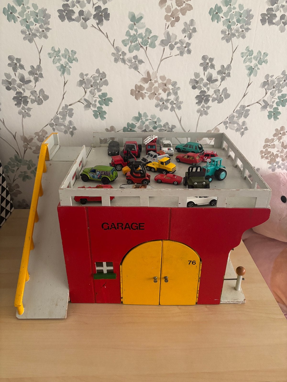 Houten garage, Ophalen, Gebruikt