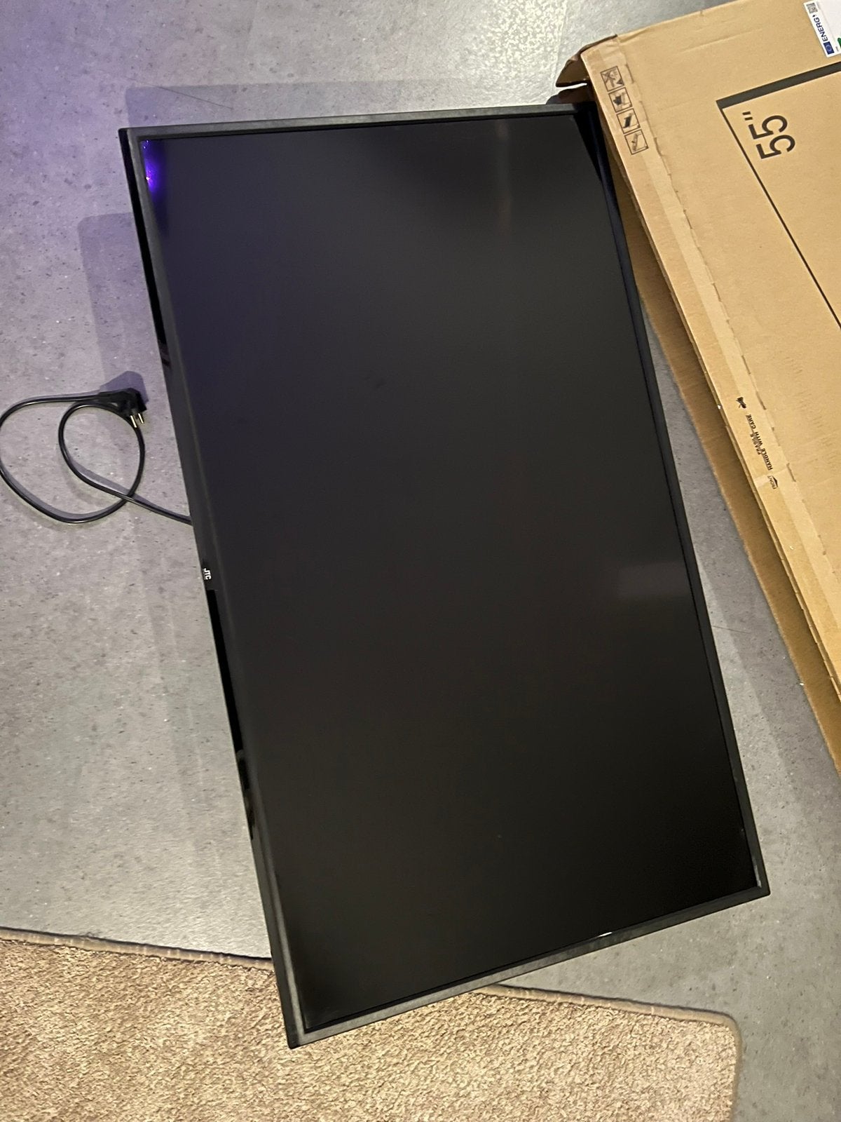 JTC 55 inch (wel geluid geen beeld), Ophalen, Gebruikt, 60 Hz of minder