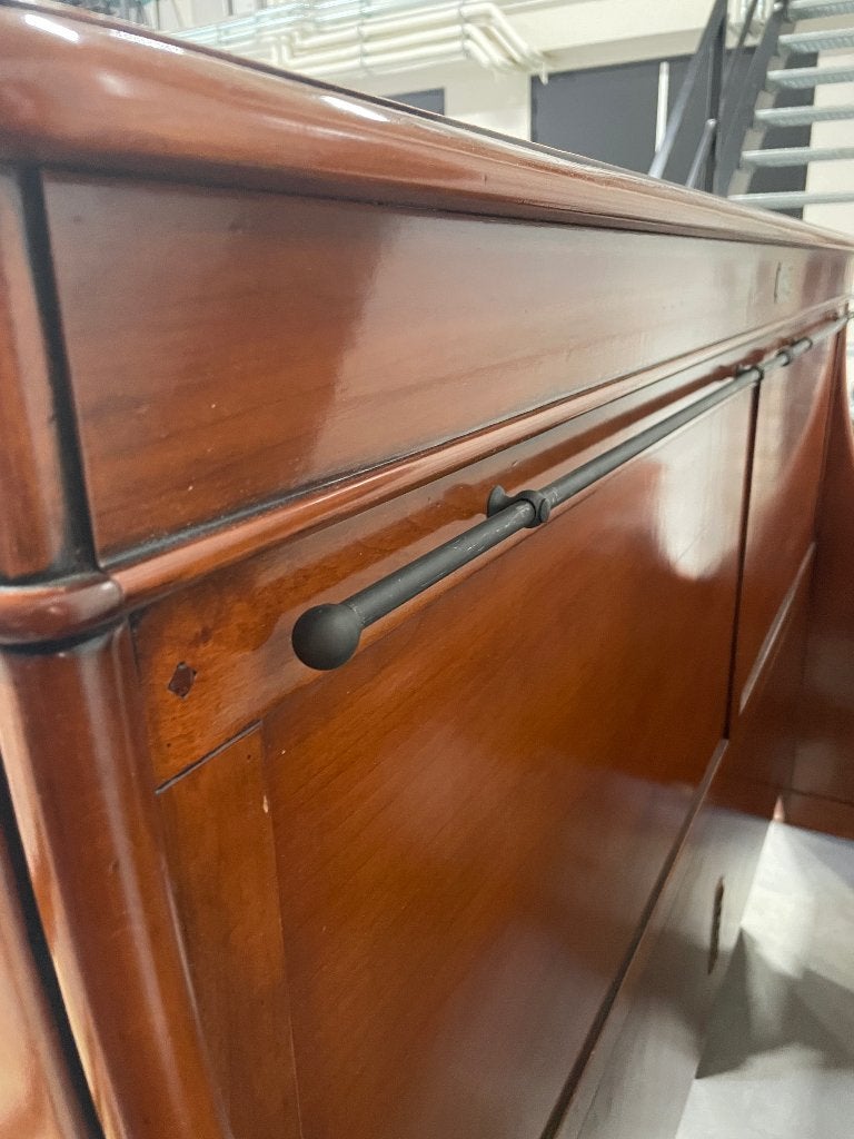 Bed, Ophalen, Bruin, Tweepersoons, Zo goed als nieuw