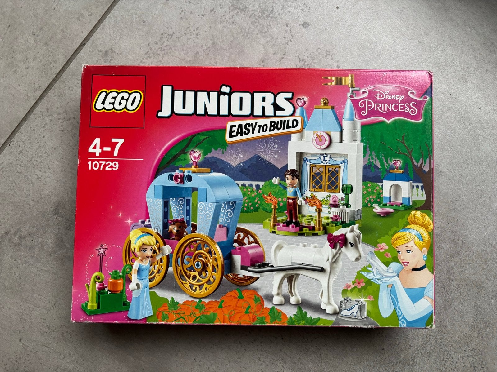 LEGO Juniors Disney Princess Assepoester's Koets 10729, Ophalen of Verzenden, Zo goed als nieuw, Overige merken