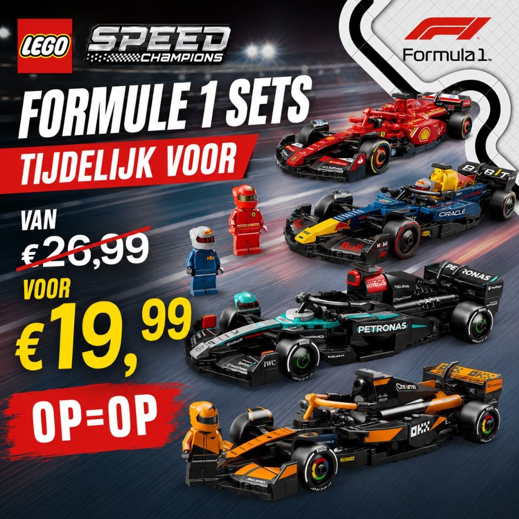 LEGO Speed Champions 77242/77243/77244/77251 € 19,99, Ophalen of Verzenden, Nieuw, Formule 1