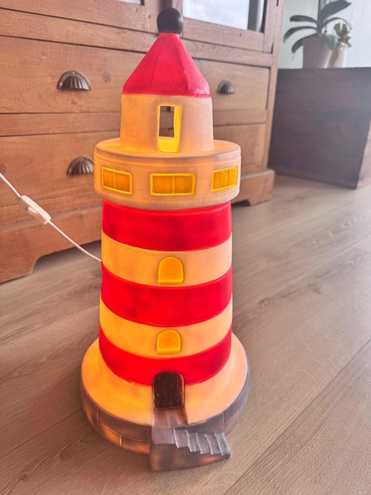Heico vuurtorenlamp – 36 cm – kinderkamerlamp, Ophalen of Verzenden, Zo goed als nieuw, Lamp