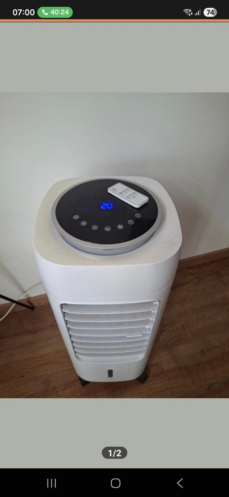 Aircooler, Ophalen, Minder dan 60 m³, 3 snelheden of meer, Afstandsbediening