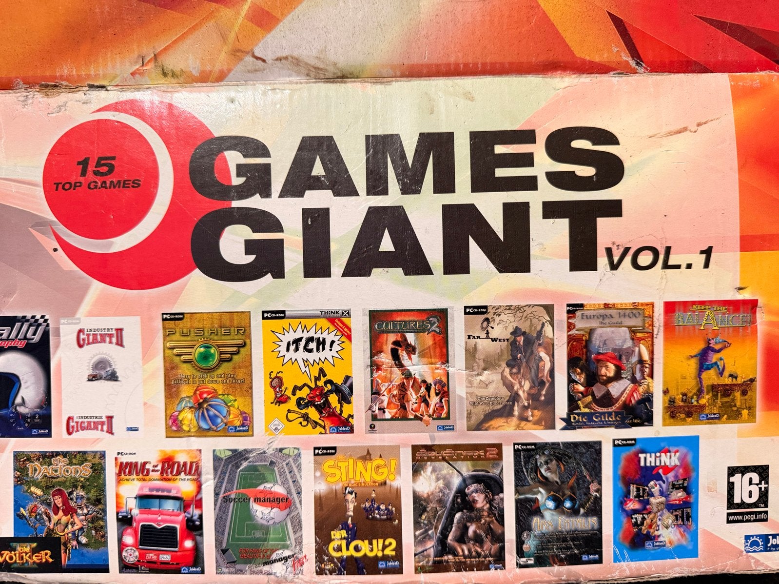 Games Giant Vol. 1 - 15 Top Games PC CD-ROM Collectie, Overige genres, 1 speler, Ophalen of Verzenden, Zo goed als nieuw