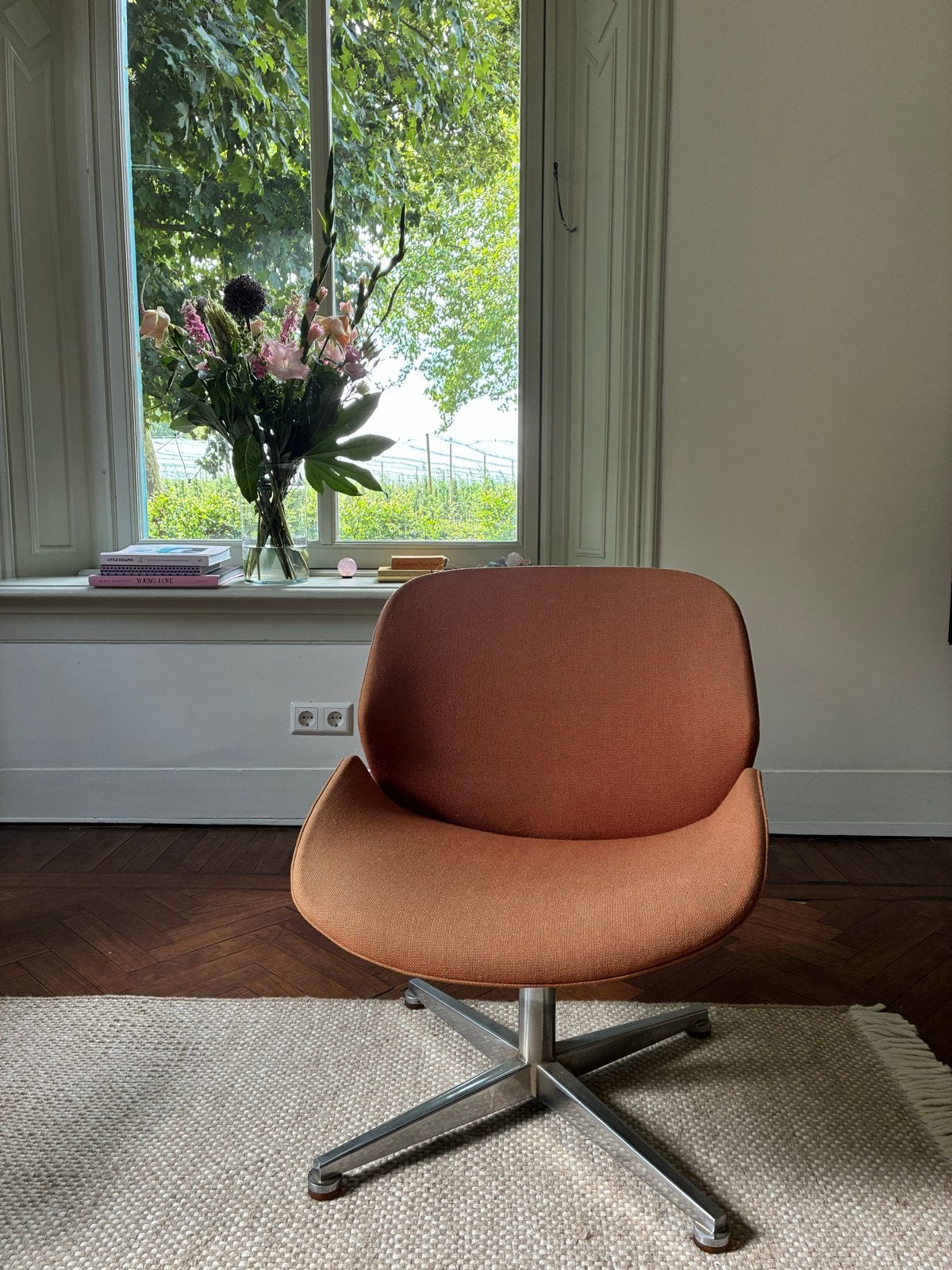 Vintage Artifort 'Exquis' fauteuil - Geoffrey Harcourt, Huis en Inrichting, Fauteuils, Ophalen, Gebruikt, Stof, 75 tot 100 cm