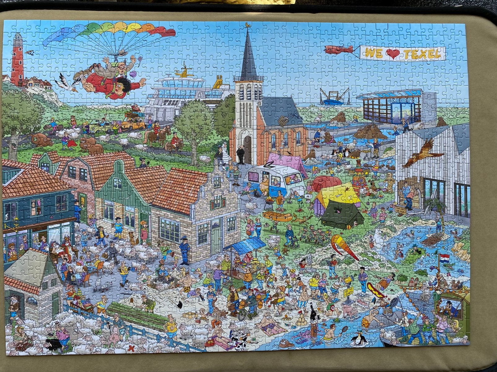 Jan van Haasteren 1000 st., Ophalen of Verzenden, 500 t/m 1500 stukjes, Zo goed als nieuw