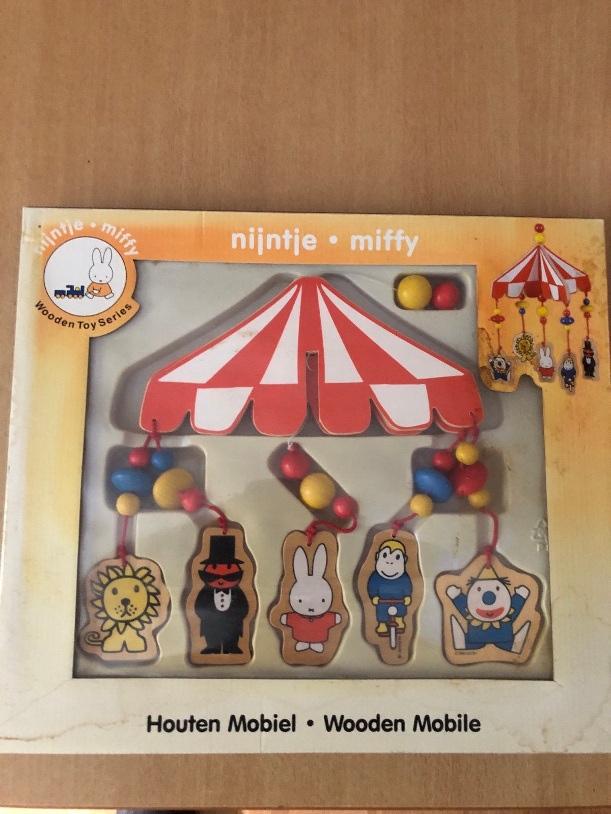 Nijntje Houten Mobiel - Circus Thema, Ophalen of Verzenden, Zo goed als nieuw, Mobiel