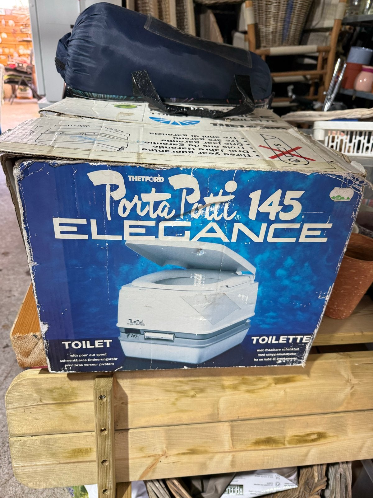 Potti / portable toilet, Ophalen, Gebruikt