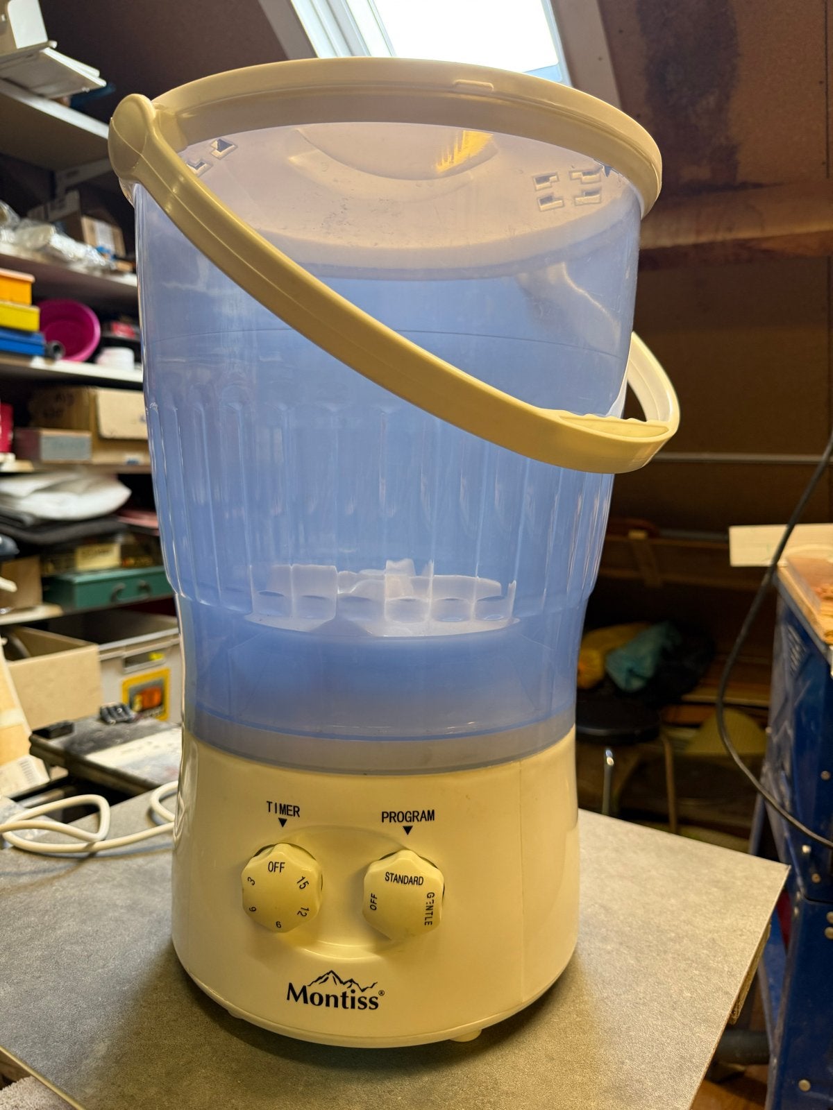Montiss Mini Wasmachine - Compact en Draagbaar, Witgoed en Apparatuur, Minder dan 85 cm, Ophalen of Verzenden, Kort programma