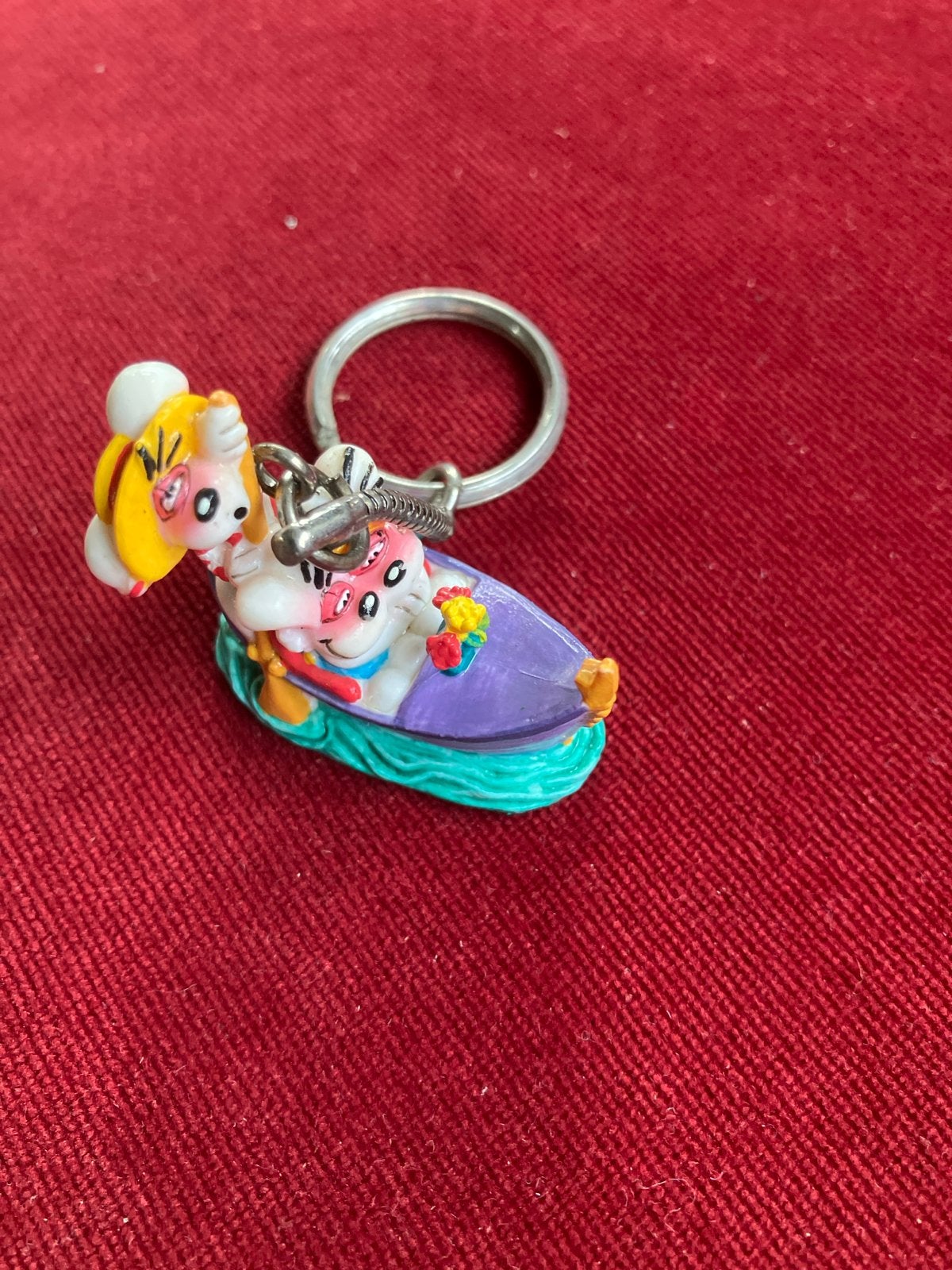 Sleutelhanger met Diddl in bootje, Verzenden, Gebruikt