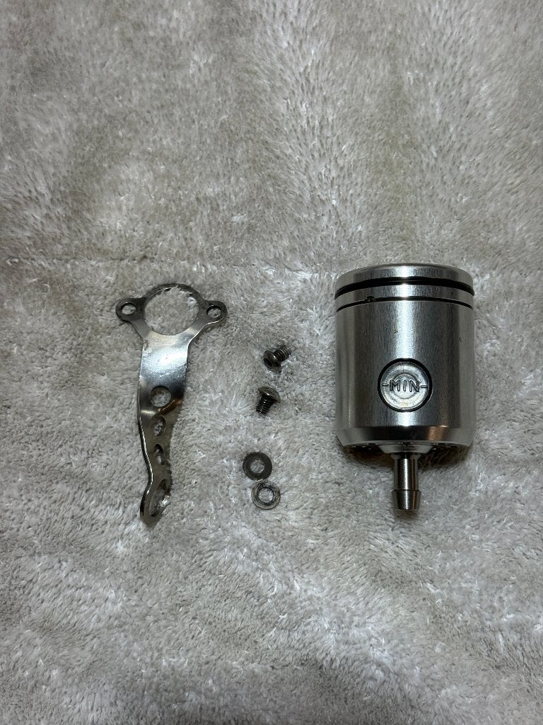 Rizoma CT017A reservoir + bracket zilver, Ophalen of Verzenden