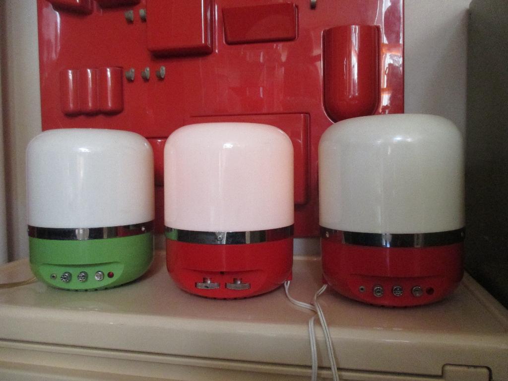 Lampada Europhon radio lamp jaren 70 space age design retro, Gebruikt, Europhon, ?, Jaren 70 italiaans space age design vintage retro 1970s