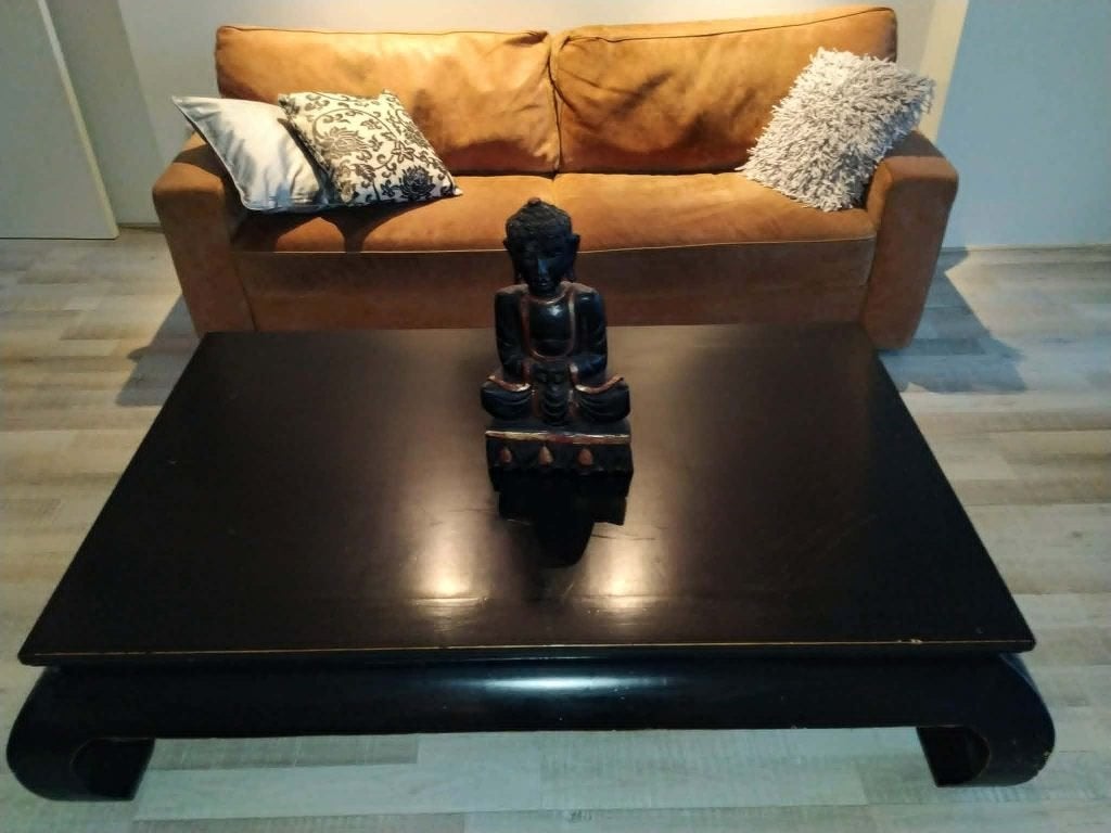 Indonesische Salontafel – Uniek Karakter – 158 x 96 cm, Ophalen, Gebruikt, 50 tot 100 cm, 150 tot 200 cm
