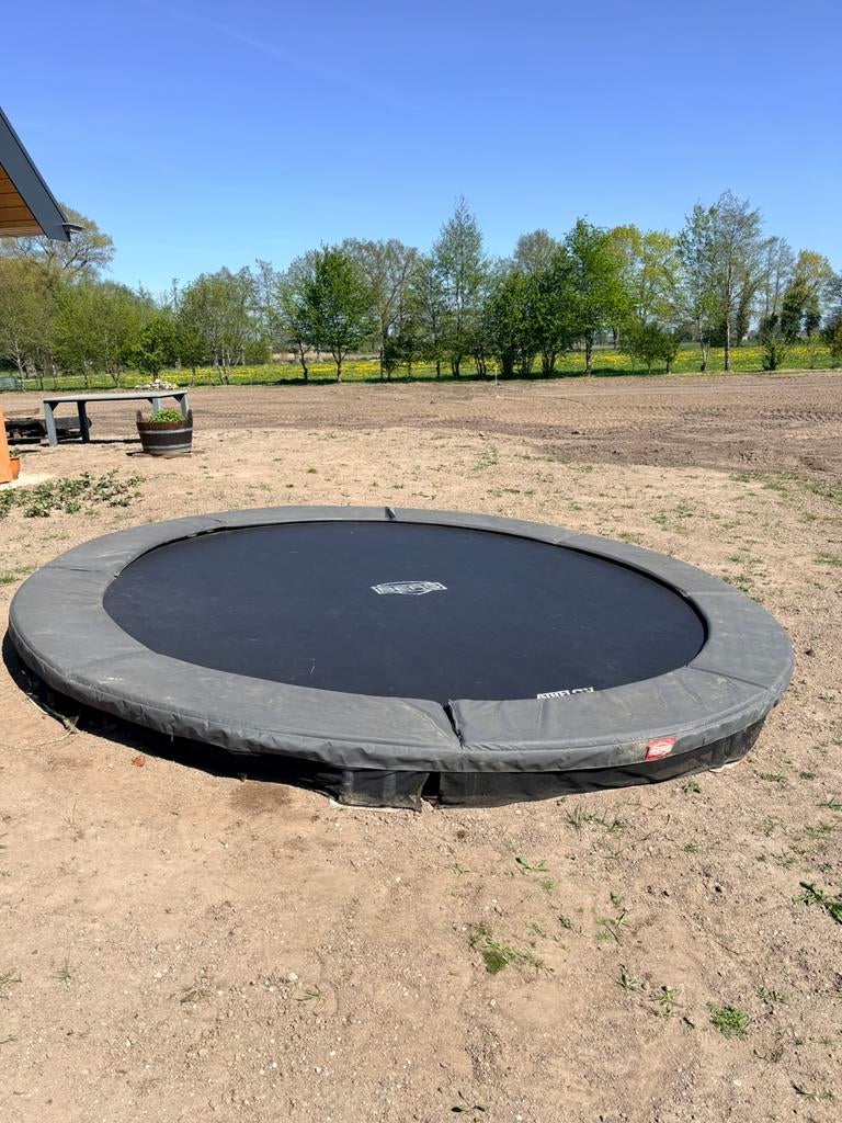 Berg Inground Champion trampoline - 380 cm doorsnede, Ophalen, Zo goed als nieuw
