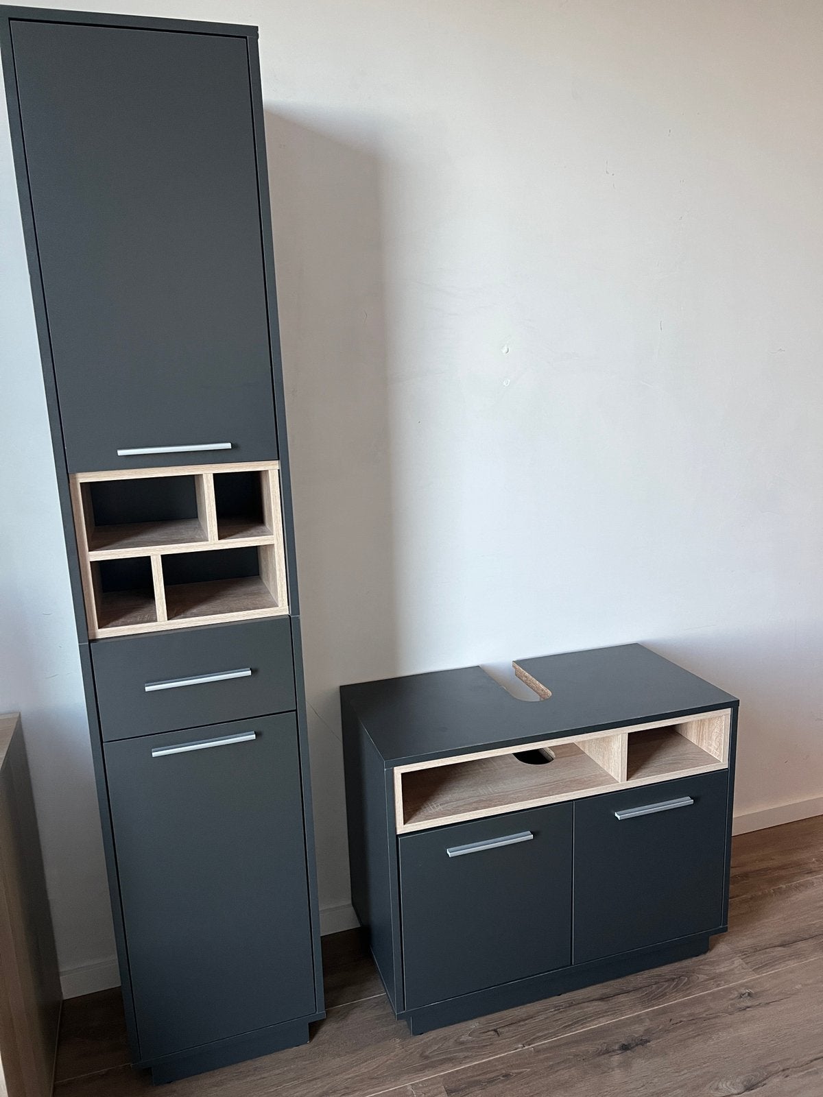 Batrhroom under sink units(2) and cabinet, Ophalen, Overige typen, Zo goed als nieuw, Minder dan 100 cm