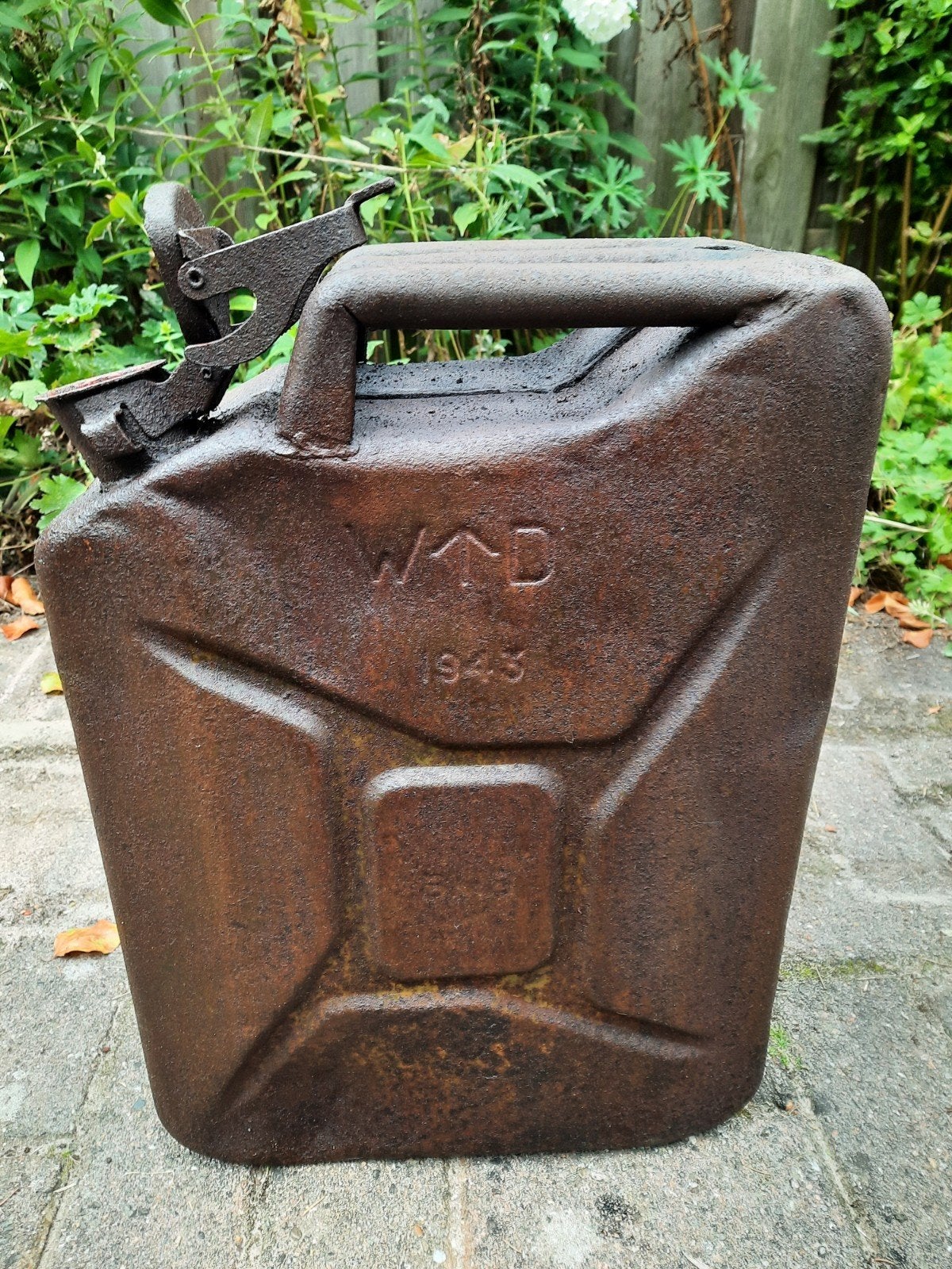 Britse Jerrycan WO2 - 1943 - War Department - BMB, Ophalen, Landmacht, Engeland