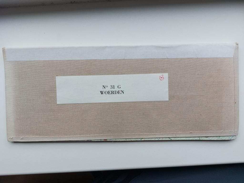 31G Stafkaart Woerden Harmelen Vleuten Montfoort Linschoten, Gelezen, Ophalen of Verzenden, Landkaart, 1800 tot 2000