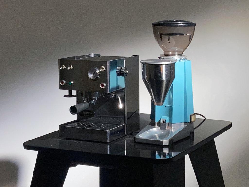 Isomac Giada espresso machine + Fiorenzato koffiemolen, Ophalen, Gebruikt, Espresso apparaat, Gemalen koffie