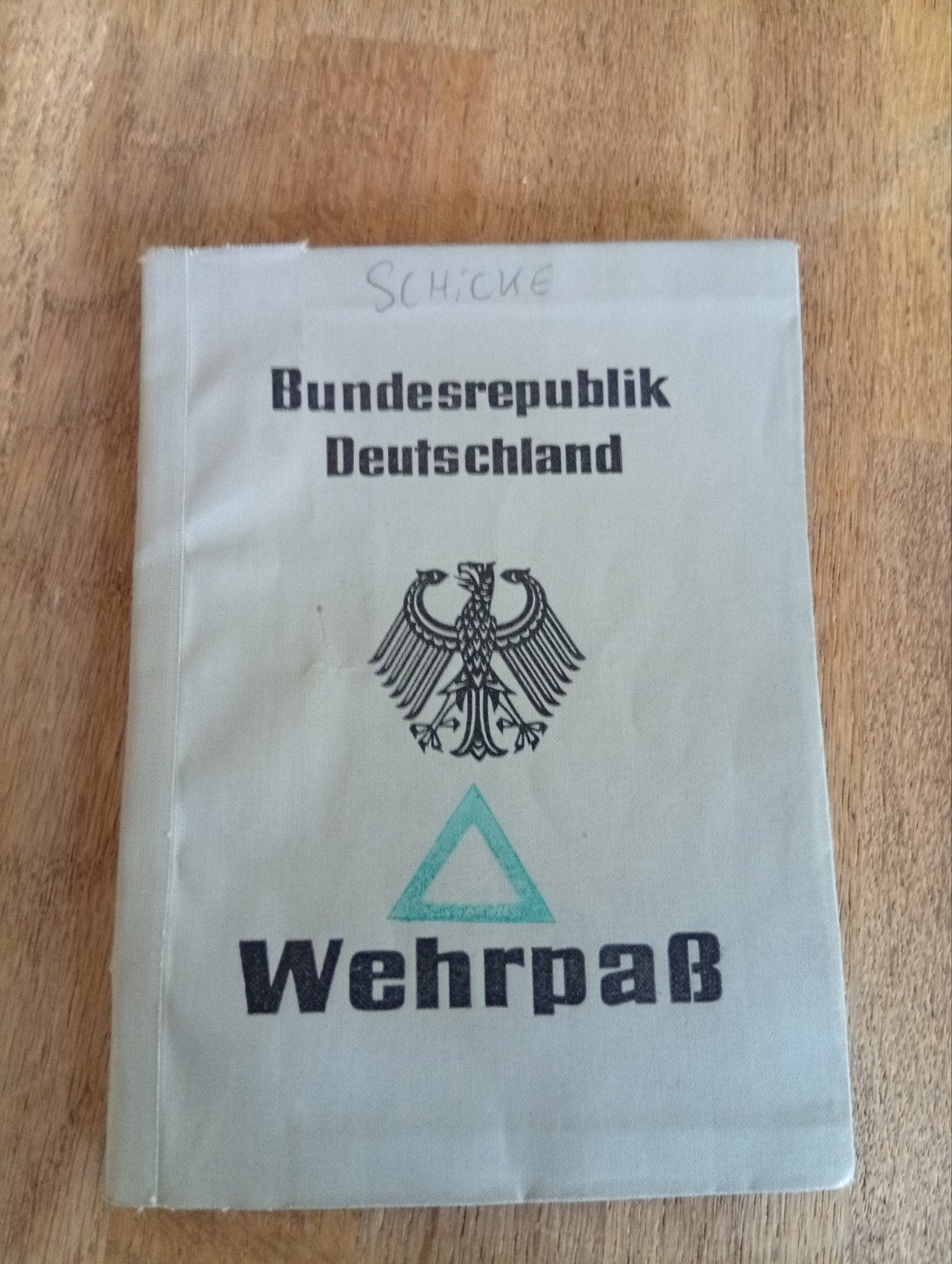 Duits Wehrmacht paspoort - Bundesrepublik Deutschland, Ophalen of Verzenden, Landmacht, Duitsland, Boek of Tijdschrift
