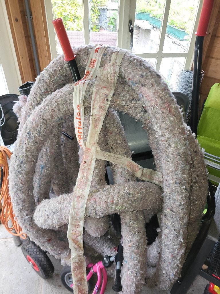 Te koop ruim 10 meter (15+meter) drainage pijp PP 450-80mm, Ophalen, Zo goed als nieuw, Tuinslang