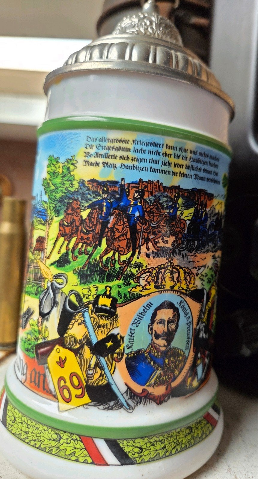 Duitse meine dienstzeit bierpul., Verzamelen, Ophalen of Verzenden, Landmacht, Duitsland, Overige typen