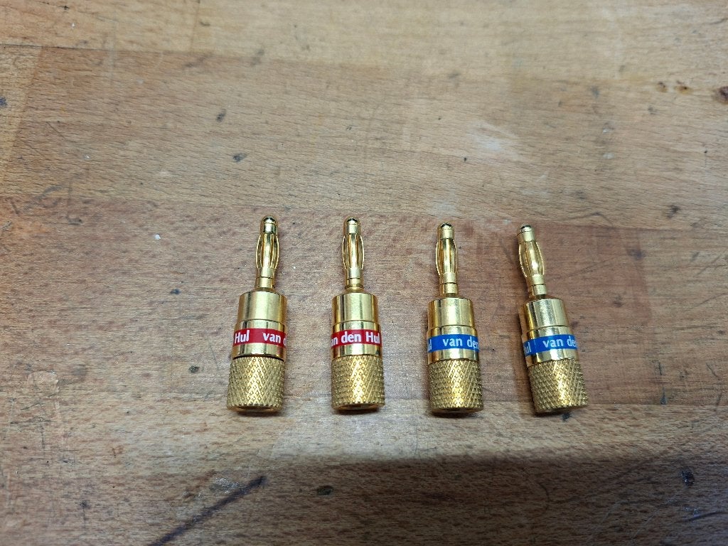 4 stuks Van den Hul Schroef Banana, Ophalen of Verzenden, Zo goed als nieuw, Overige merken