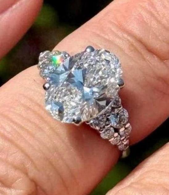 18k gouden trouwring VS1 diamant 4.72ct! retailwaarde €8000!, Sieraden, Tassen en Uiterlijk, Ringen, Nieuw, Ophalen of Verzenden