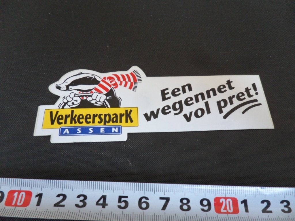 sticker verkeerspark assen strip das - wegennet vol pret *, Ophalen, Zo goed als nieuw