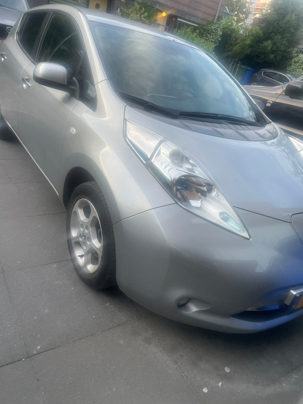 Nissan Leaf 2014 Grijs, Auto's, Nissan, Zwart, Origineel Nederlands, Elektrisch, 108 pk