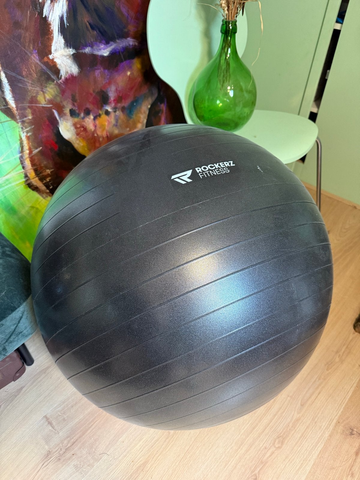 Fitnessbal Rockerz Fitness - amper gebruikt, Ophalen of Verzenden, Zo goed als nieuw, Fitnessbal