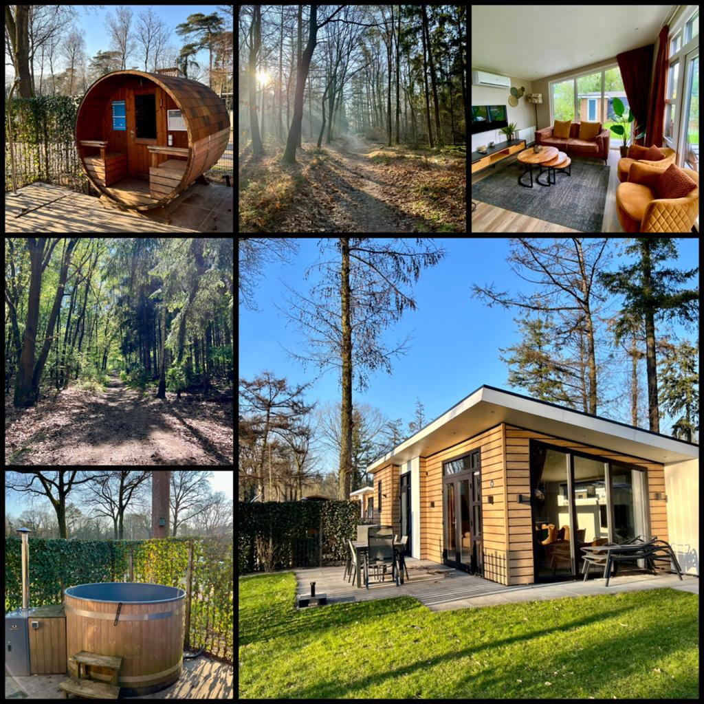 Wellnesslodge met prive hottub en sauna, Ophalen of Verzenden, Nieuw, Complete sauna